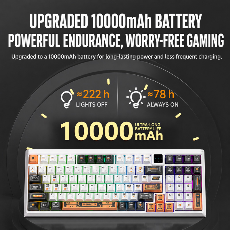 Gaming Keyboard No Noise - Langtu T98 Draadloos Mechanisch Toetsenbord met