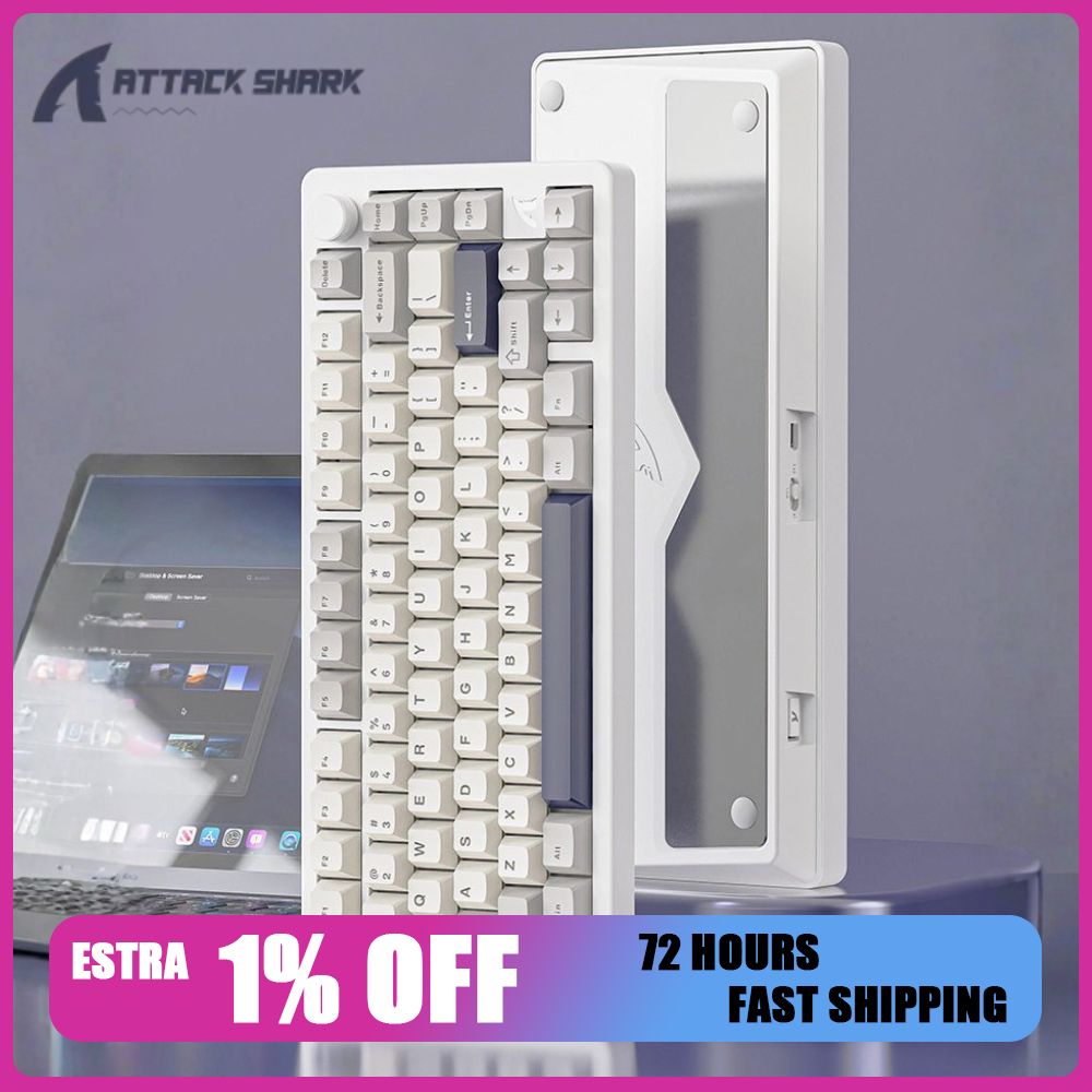 Gaming Keyboard Mechanical Wireless - Attack Shark X86 Mechanisch Toetsenbord Aluminium