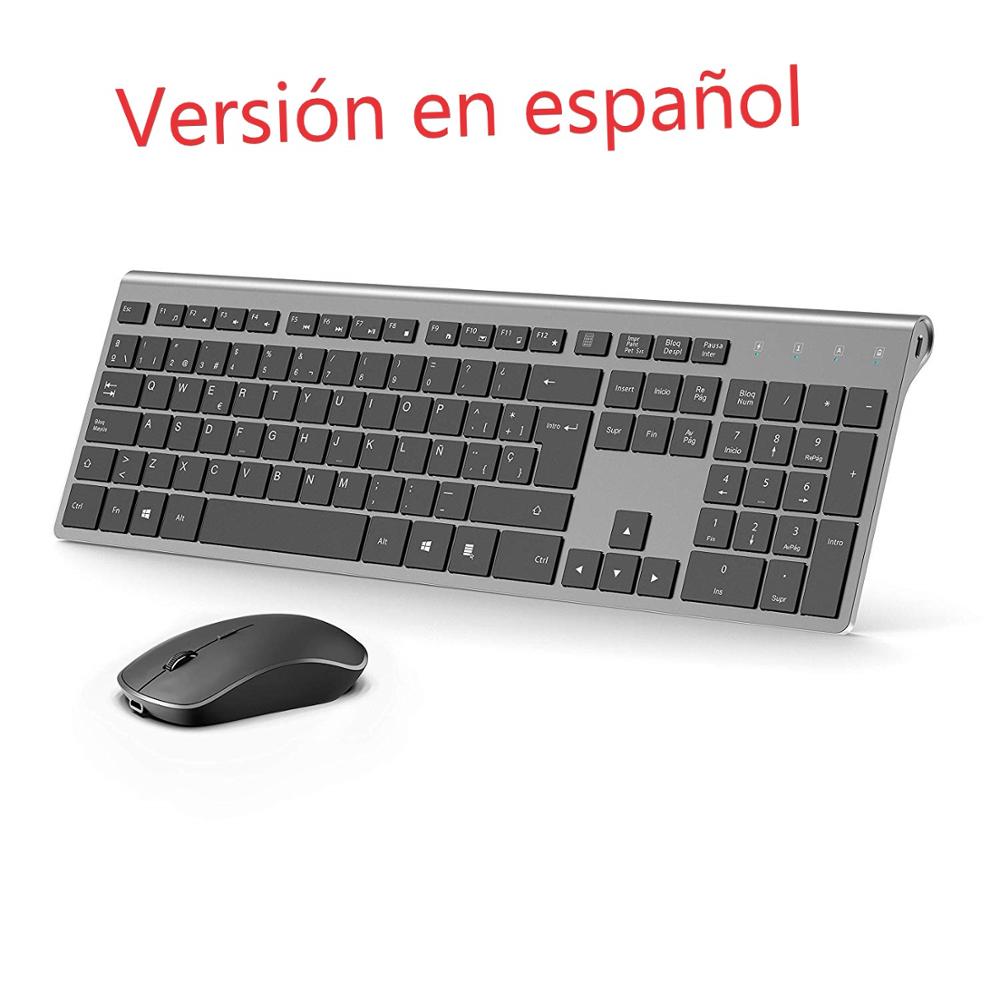 Gaming Keyboard And Mouse Combo Wireless - Draadloze Toetsenbord En Muis Set Spaanse