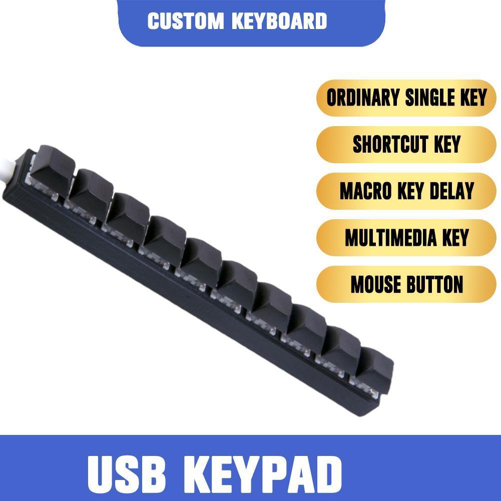 Gaming Keyboard Budget - Aangepaste Mini USB bedraad 10-toetsen toetsenbord
