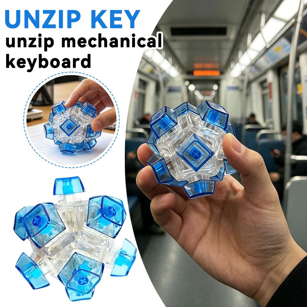 Mechanical Switch Tester - 12-zijdige creatieve mechanische knop fidget toy