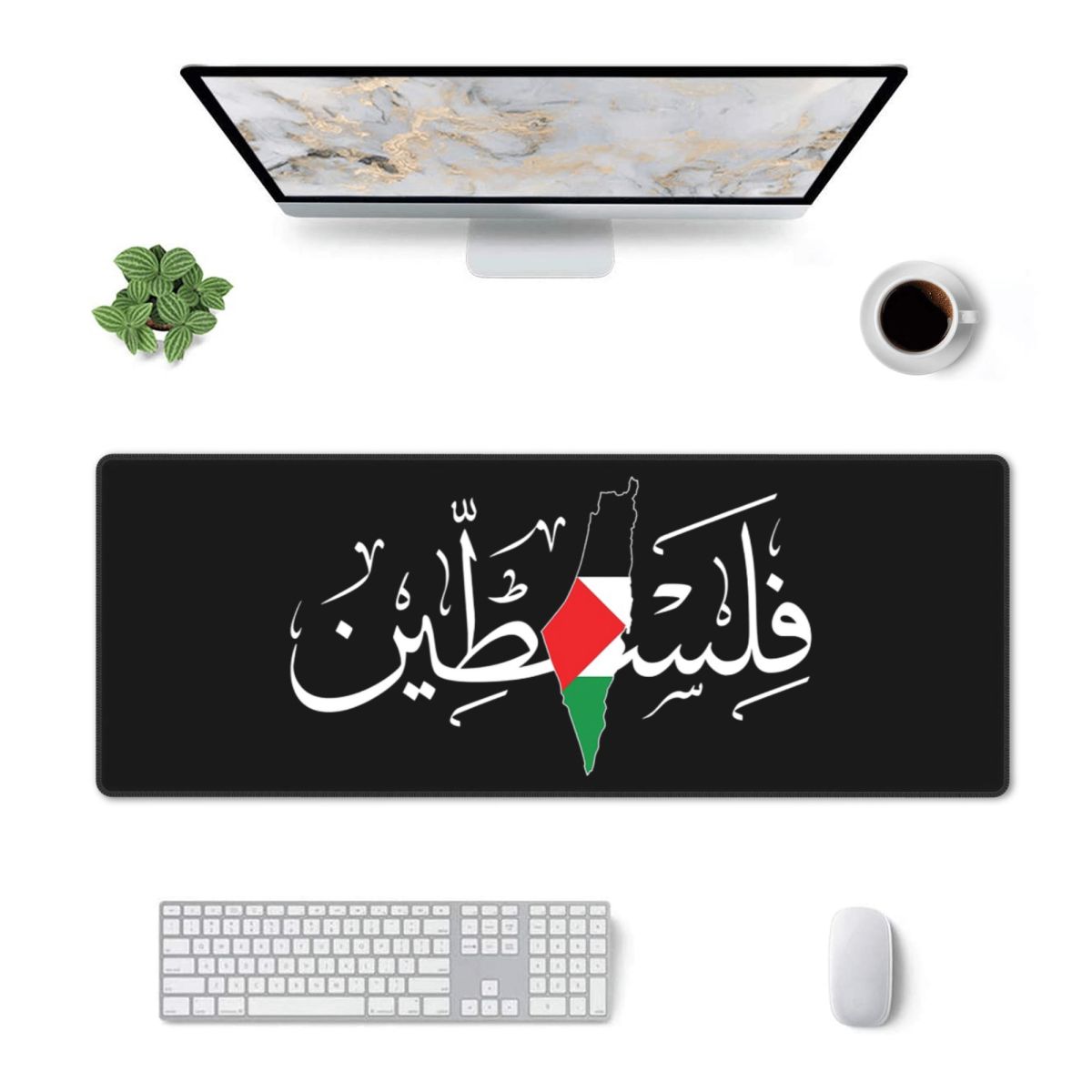 Gaming Keyboard Name - Grote muismat Palestijnse Arabische kalligrafie naam