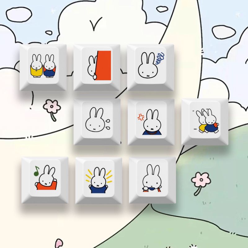 Nieuwe Miffy konijn cartoon sc - Gaming Keyboard Mechanical recensie en prijs