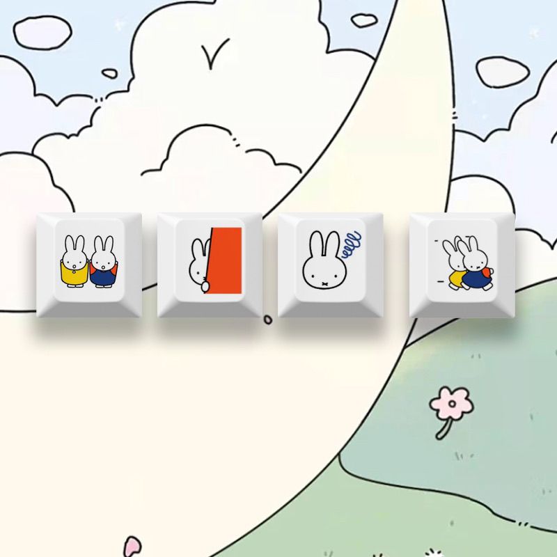 Nieuwe Miffy konijn cartoon sc - Gaming Keyboard Mechanical recensie en prijs