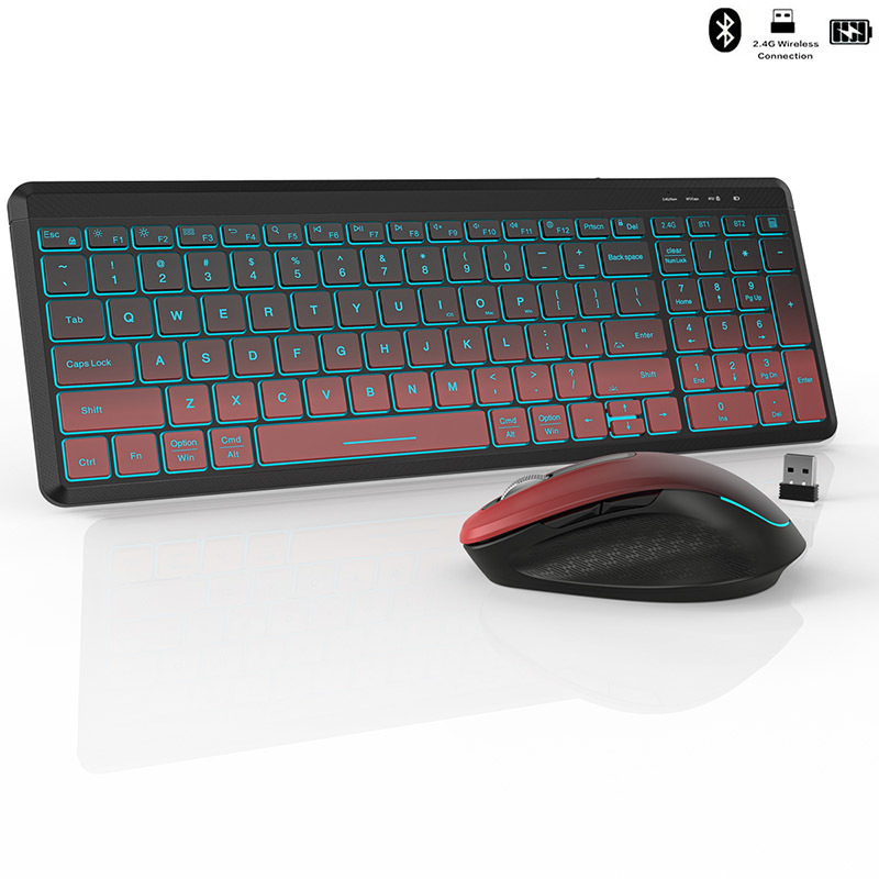 Rgb Backlit Stille Draadloze T - Gaming Keyboard And Mouse Combo Wireless recensie en prijs