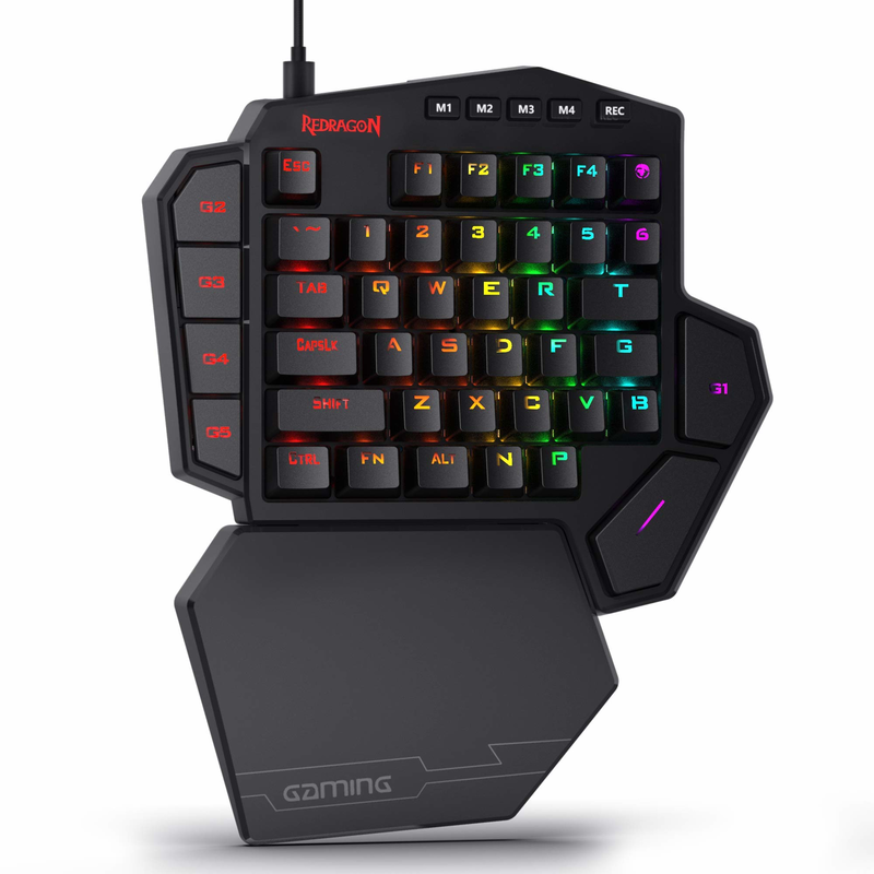 Redragon K585 DITI RGB mechani - Gaming Keyboard 1 Hand recensie en prijs