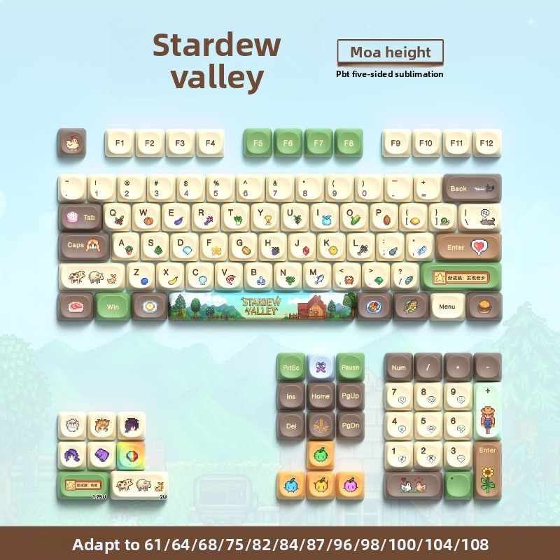 112PCS Stardew Valley Custom M - Gaming Keyboard Mechanical recensie en prijs