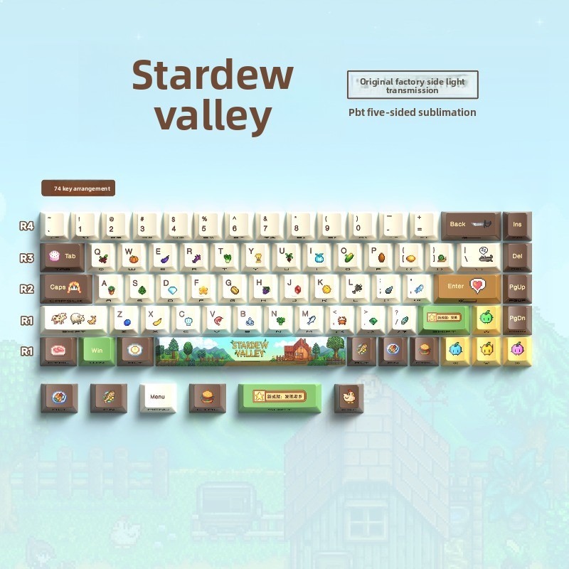 112PCS Stardew Valley Custom M - Gaming Keyboard Mechanical recensie en prijs