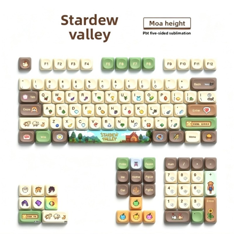 112PCS Stardew Valley Custom M - Gaming Keyboard Mechanical recensie en prijs
