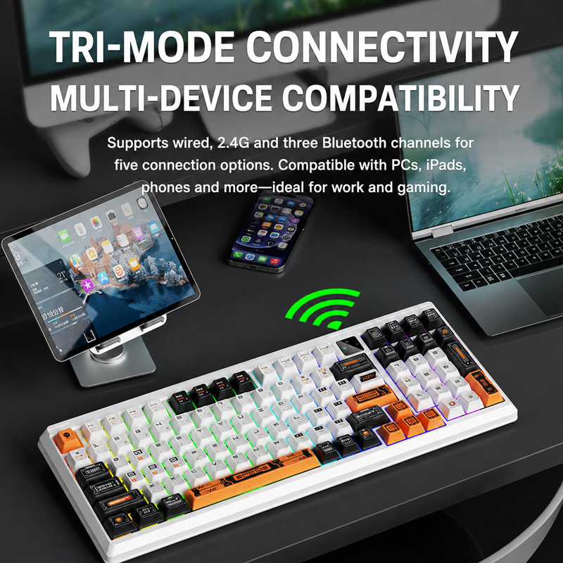 Langtu T98 Draadloos Mechanisc - Gaming Keyboard No Noise recensie en prijs