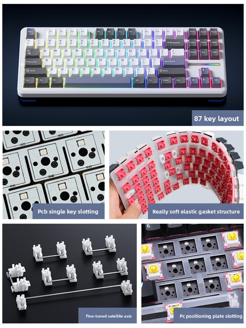 AULA F87 Pro Draadloos mechani - Gaming Keyboard Thocky recensie en prijs