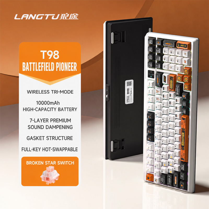Langtu T98 Tri Mode RGB Custom - Gaming Keyboard And Mouse Combo Wireless recensie en prijs