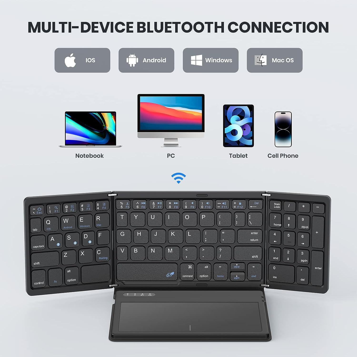 Mini draagbaar opvouwbaar toet - Gaming Keyboard Budget recensie en prijs