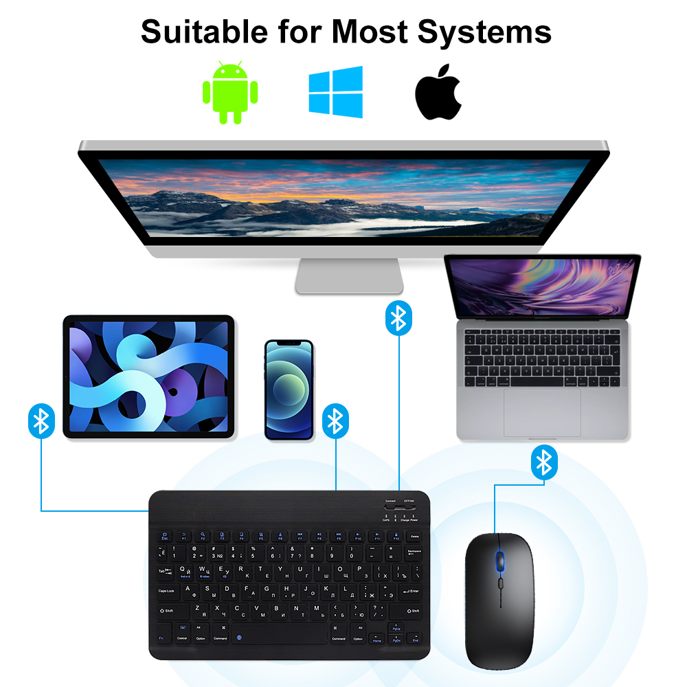 Bluetooth-toetsenbord en muis  - Gaming Keyboard And Mouse Combo Wireless recensie en prijs