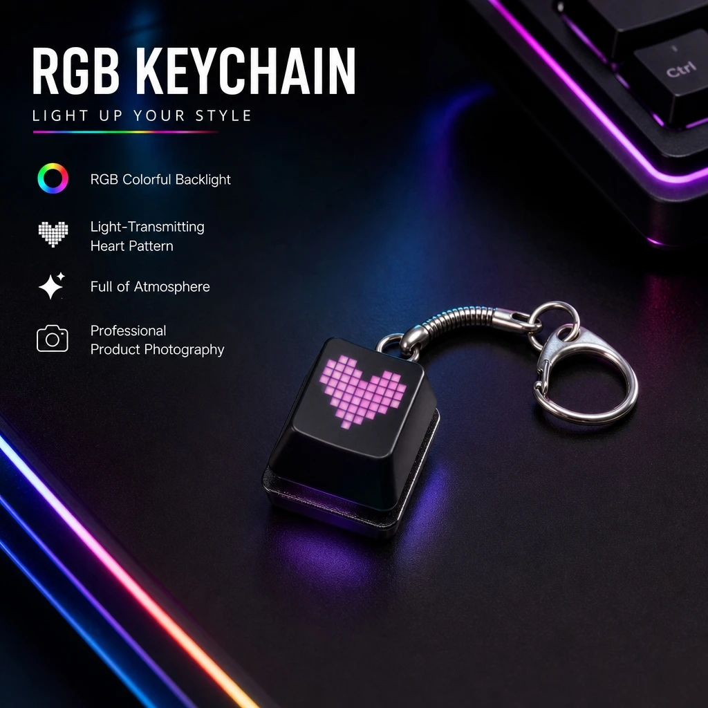 Mini RGB-toetsenbord sleutelha - Mechanical Switch Tester recensie en prijs