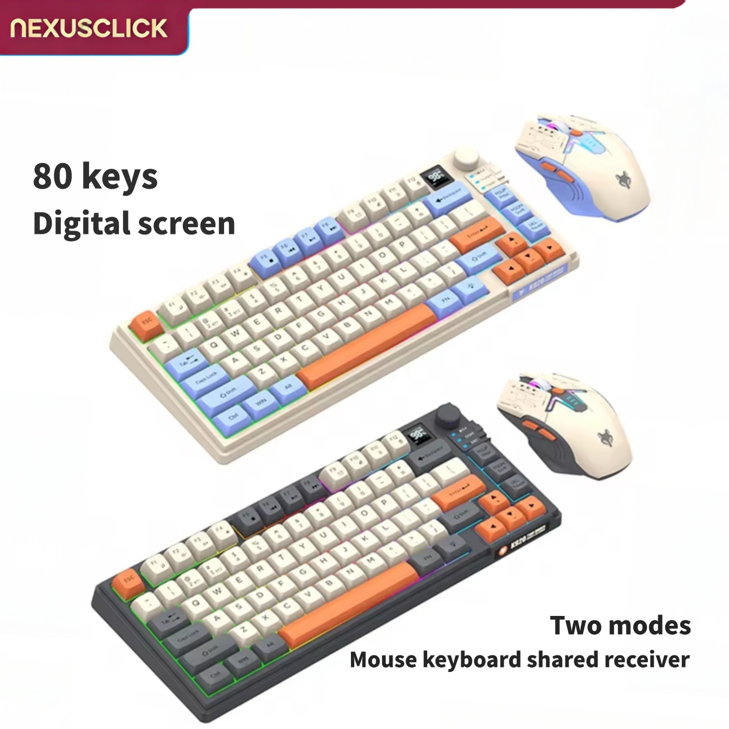NexusClick Dual Mode Toetsenbo - Gaming Keyboard And Mouse Combo Wireless recensie en prijs