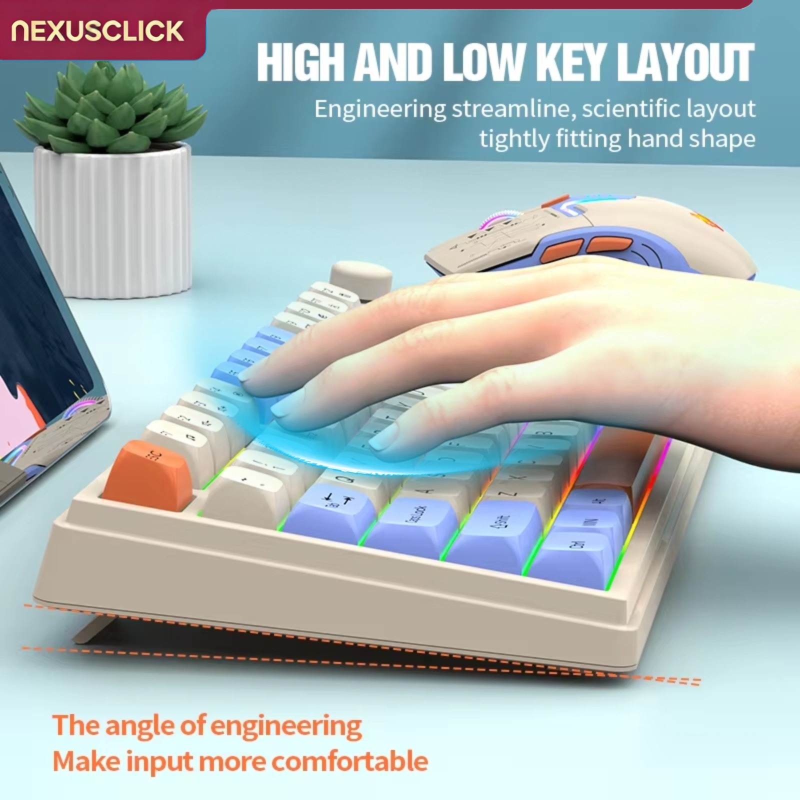 NexusClick Dual Mode Toetsenbo - Gaming Keyboard And Mouse Combo Wireless recensie en prijs