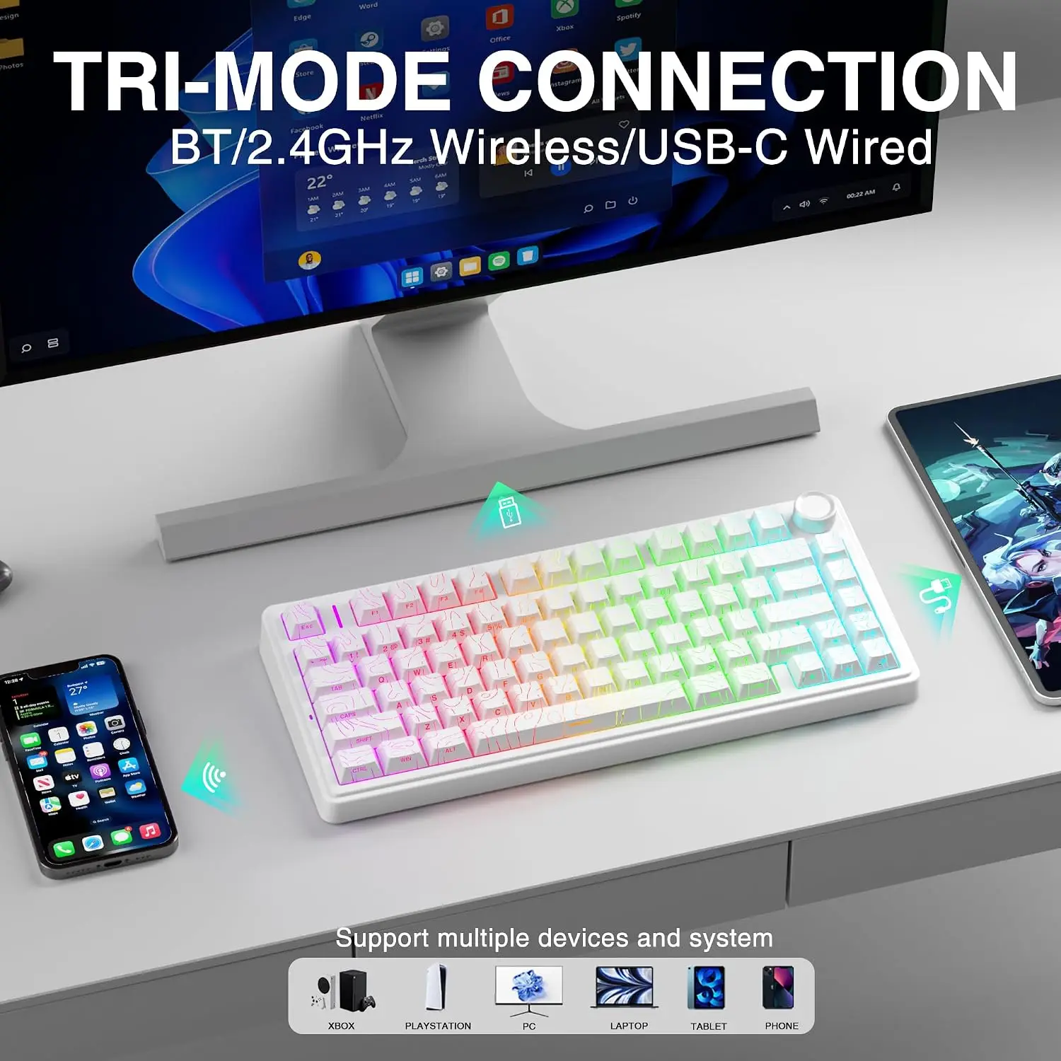 AULA F75 HE Magnetisch toetsen - Gaming Keyboard Mechanical Wireless recensie en prijs