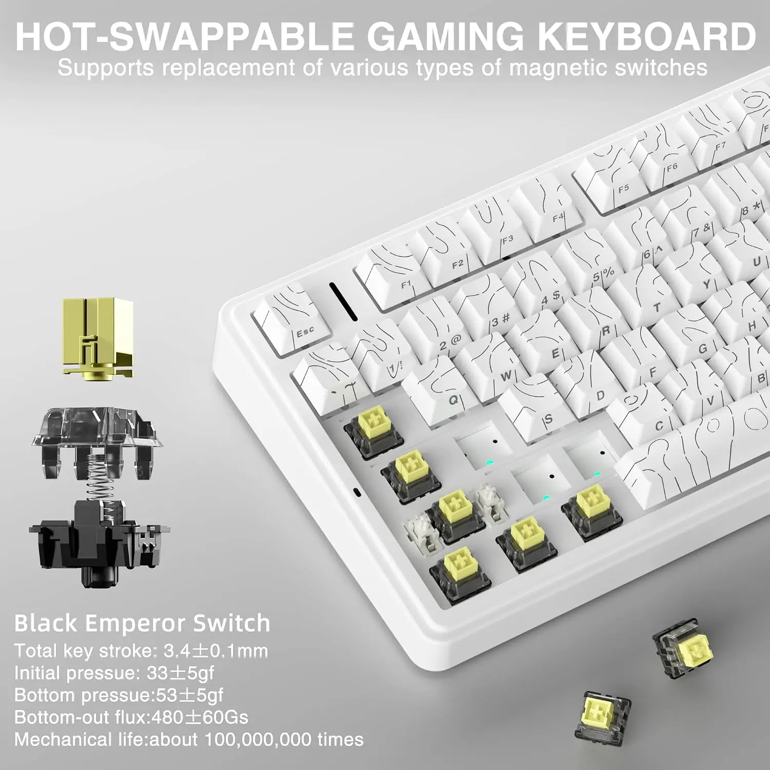 AULA F75 HE Magnetisch toetsen - Gaming Keyboard Mechanical Wireless recensie en prijs
