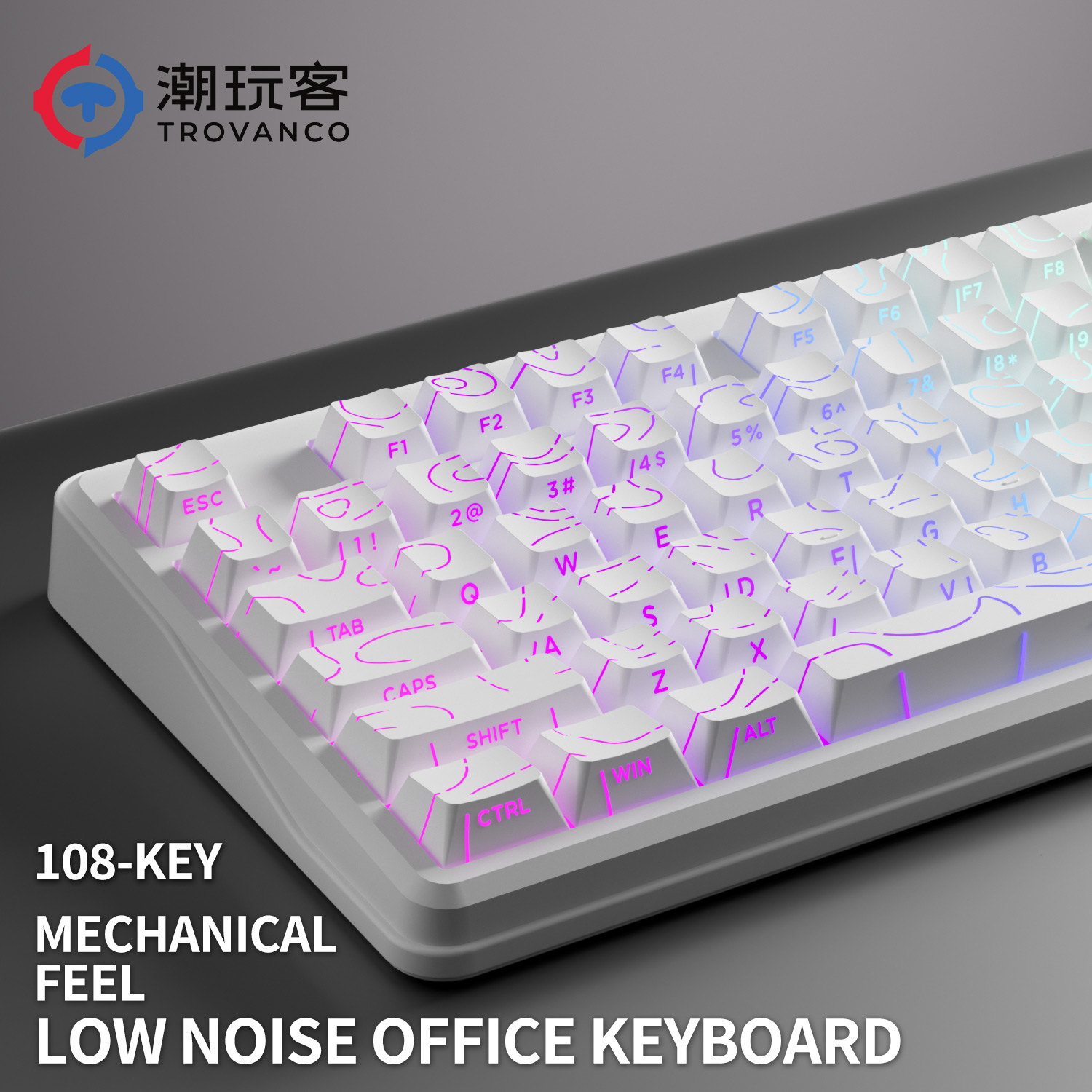 V108 Pro Bedraad & Draadloos T - Gaming Keyboard No Noise recensie en prijs